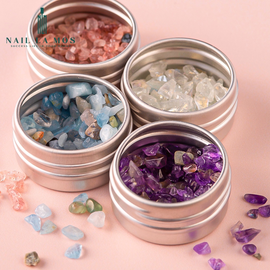Đá sỏi trang trí móng - đá nails giả thạch anh phong cách Nhật Bản (lẻ hũ)