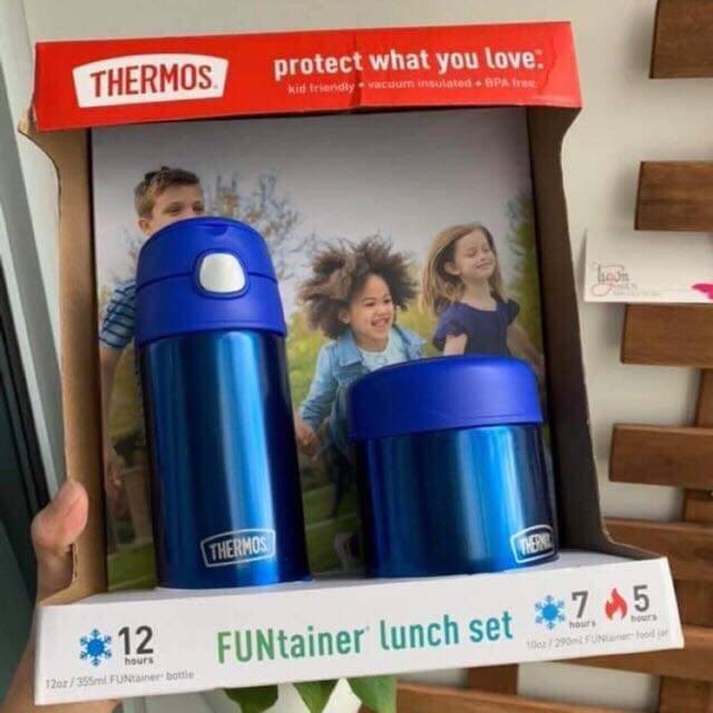 SET BÌNH GIỮ NHIỆT CAO CẤP CỦA THERMOS FUNTAINER THÍCH HỢP CHO TRẺ MANG ĐẾN TRƯỜNG HOẶC TRONG NHỮNG CHUYẾN DÃ NGOẠI