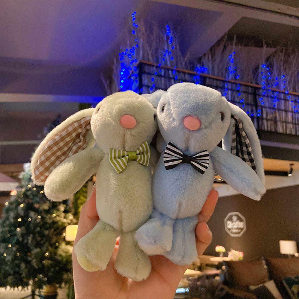 Móc Khóa Hình Thỏ Nhồi Bông Mềm Mại Đáng Yêu