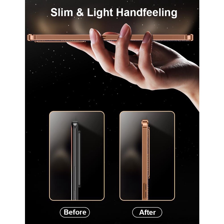 Ốp Điện Thoại Da PU Mềm Chống Sốc Cho Oppo Reno 5 6 Pro 5G