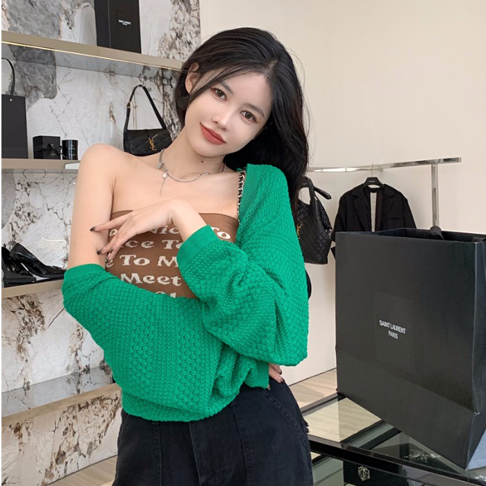 QADCOL Dairy Set Áo Khoác Cardigan Chống Nắng Dáng Ôm Mặc Mùa Hè Nóng Bỏng Cho Nữ