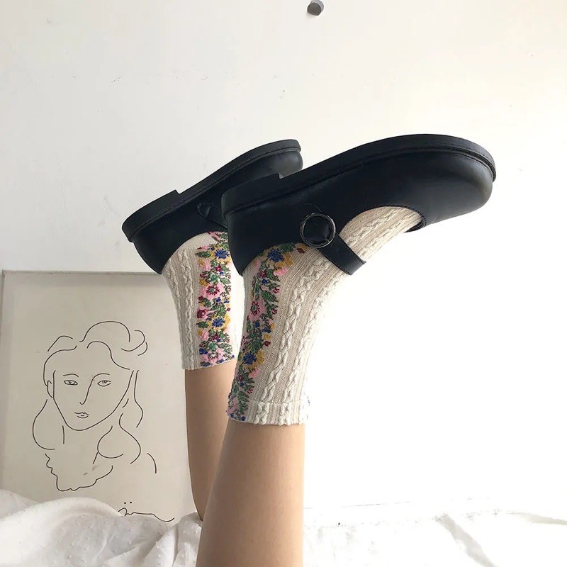 GA88 | GIÀY ULZZANG QUAI DA BASIC - FORM RỘNG LÙI 1 SIZE | BigBuy360 - bigbuy360.vn