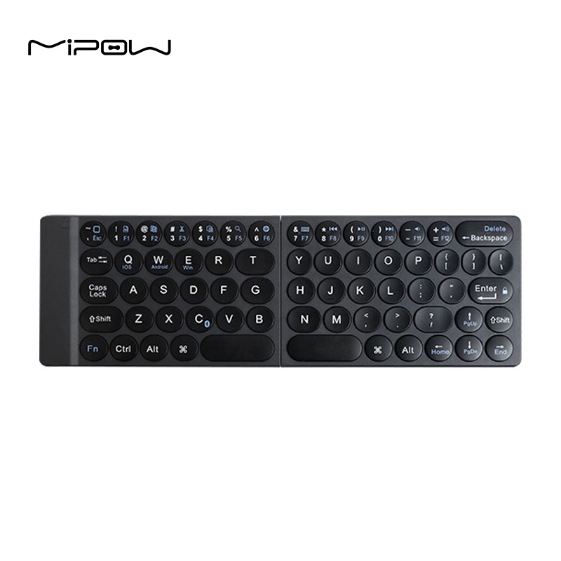 BÀN PHÍM BLUETOOTH GẬP KHÔNG DÂY MIPOW MINI SLIM-FOLD MỎNG NHẤT THẾ GIỚI 3,5 MM CHỐNG NƯỚC KIÊM TÚI GIÁ ĐỠ