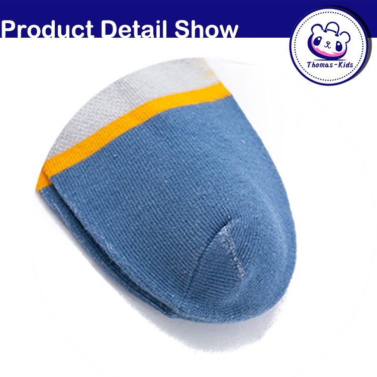 Set 5 Đôi Vớ Cotton In Logo Siêu Anh Hùng Marvel Mùa Hè Thoải Mái Chất Lượng Cao Cho Bé Trai Bé Gái