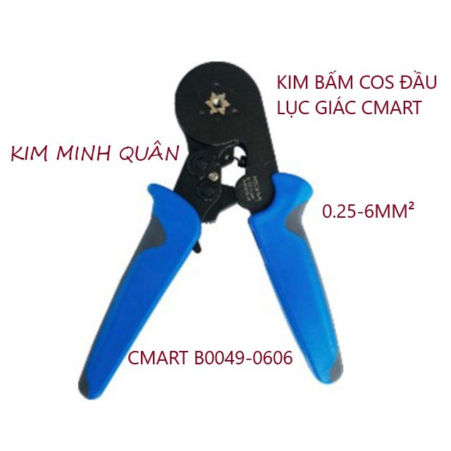 Kìm Bấm Cos Đầu Lục Giác , Pin (Chỉa) 0.25-6mm² B0049-0606 CMart