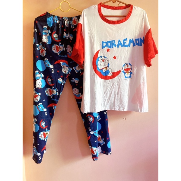 Set bộ ngủ thun quần dài doremon bị lem màu