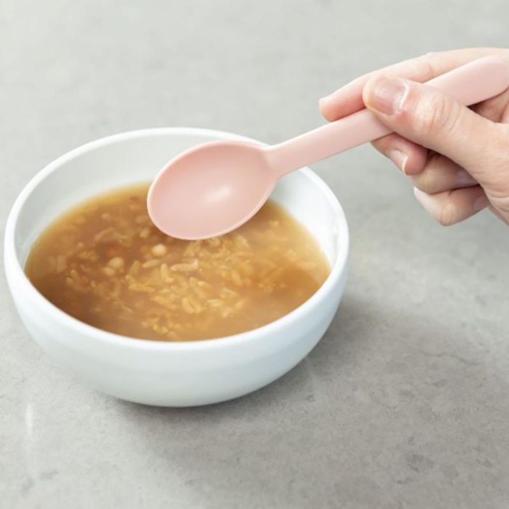 Thìa ăn dặm, muỗng ăn dặm cho bé, thìa nhựa cho bé Amori inochi