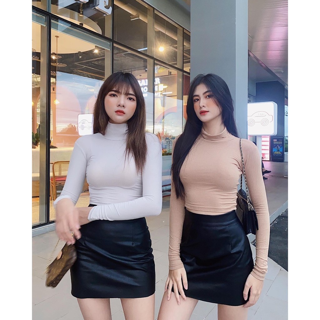 Áo cổ lọ tay dài