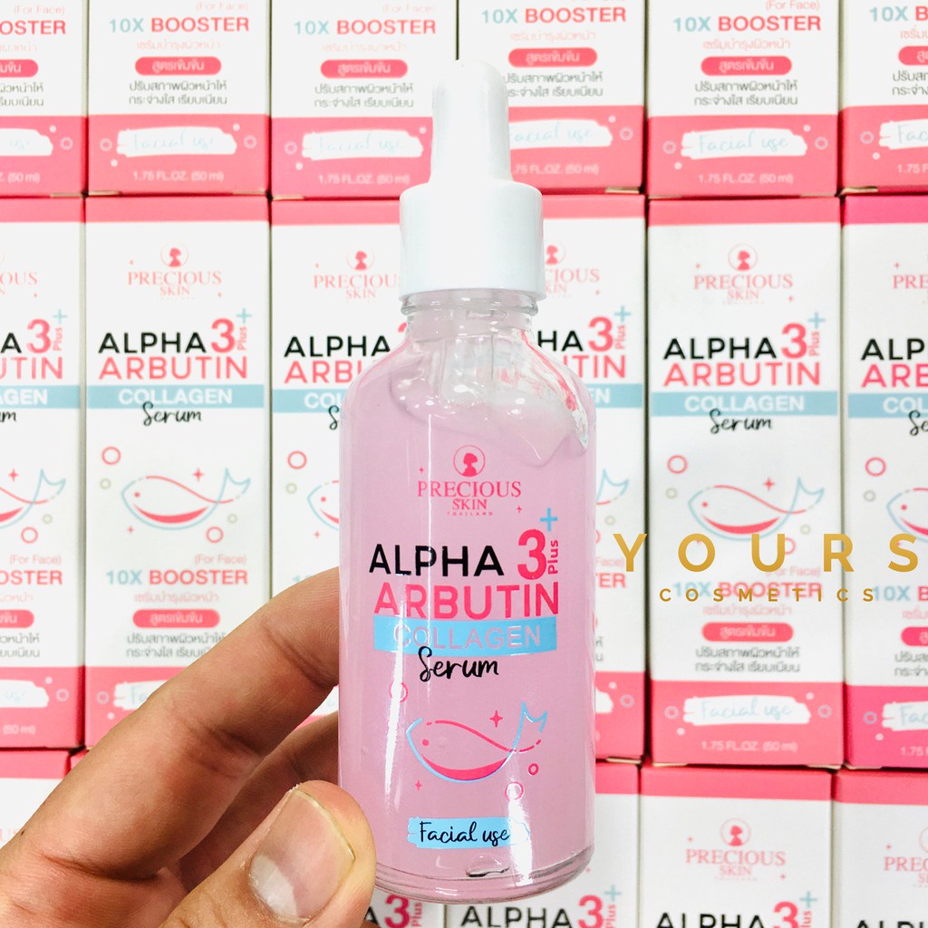 Serum Kích Trắng Alpha Arbutin Bổ Sung Collagen Ngăn Ngừa Lão Hóa Mờ Thâm Sạm Đều Màu Da 3+ Plus – Khongcoson