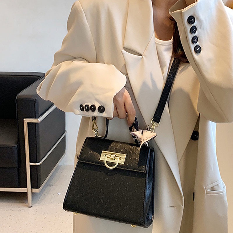 Túi Đeo Chéo Hình Vuông Cỡ Nhỏ Phong Cách Cổ Điển Thời Trang Cho Nữ