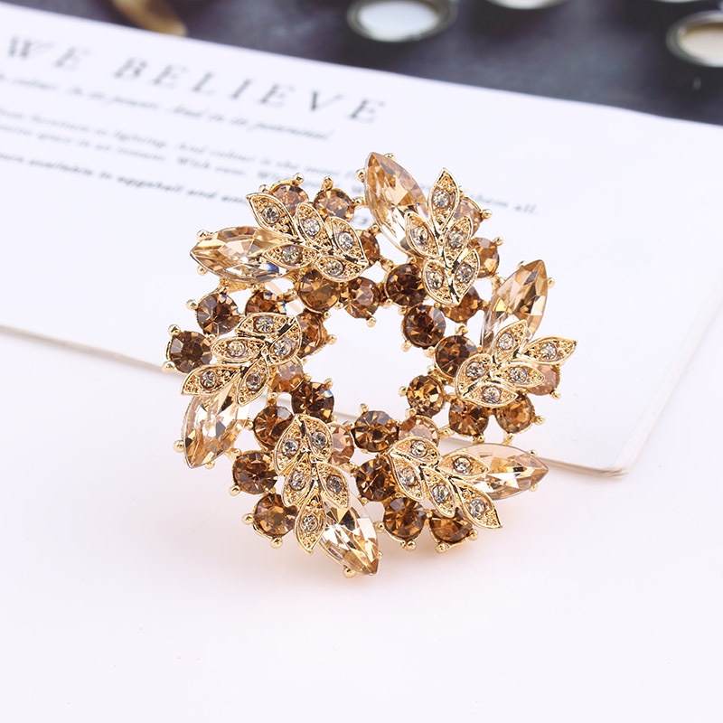 Ghim CàI ÁO HìNh Hoa ĐíNh Kim Cương Giả ThờI Trang Cho Nữ