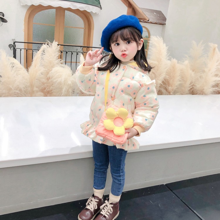 Youth Fashion Print Long Sleeve Coat