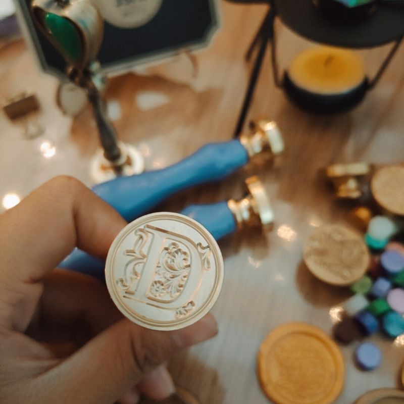 Mặt dấu chữ cái dấu sáp niêm phong B (chưa kèm cán gỗ) seal stamp