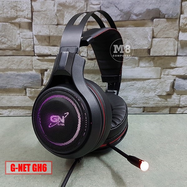 Tai nghe Gaming G-Net GH6 7.1 USB Led RGB, GH6 PLUS, RUNG, 7.1 RGB I Head phone GNET GH6, GH6 PLUS âm thanh 7.1 RGB LED