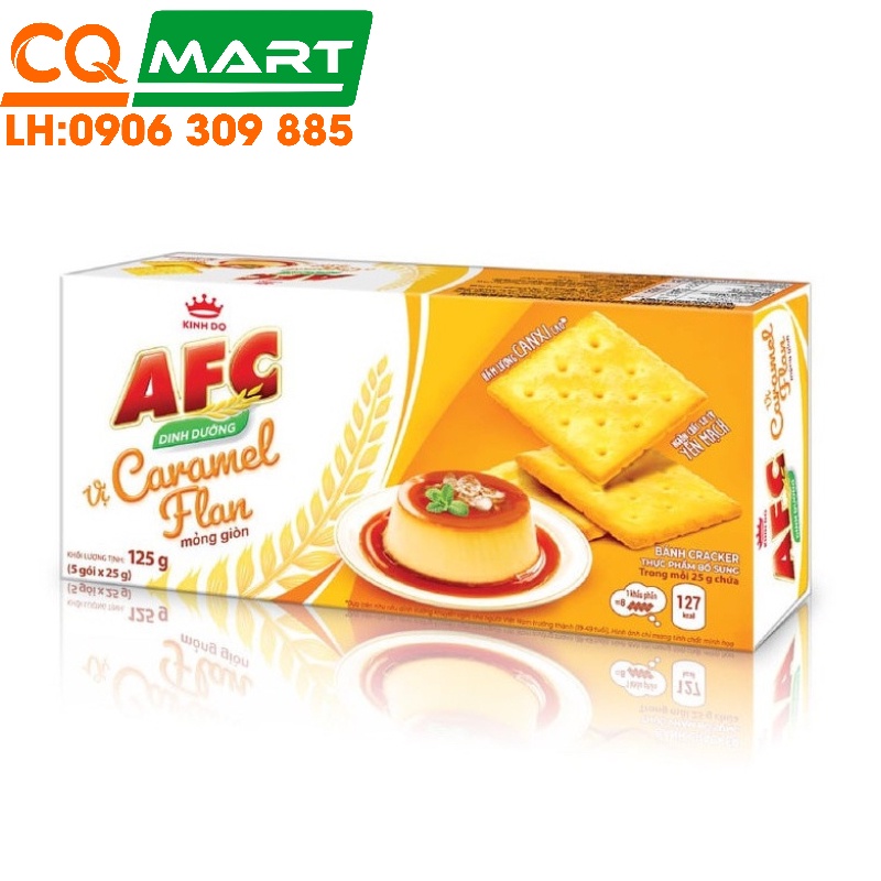 Bánh Quy Afc Caramel Flan Hộp 125g