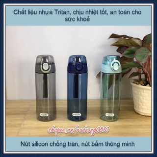 Bình nước Inochi (Kita Grace) 620ml - nhựa Tritan cao cấp, BPA free