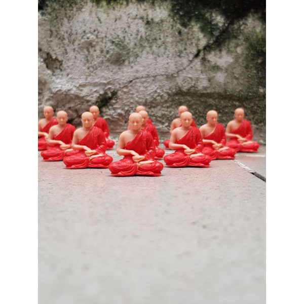 Bộ mô hình 8 nhà sư trang trí tiểu cảnh, bonsai, bán cạn, hòn non bộ.