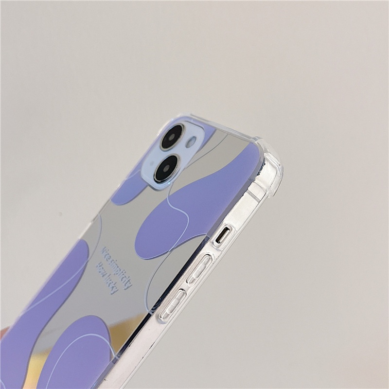 Ốp lưng iphone Ốp Điện Thoại Mặt Gương Chống Sốc Cho iPhone6 / 7 / 8Plus XsMax XR 11 / 14 pro 13Pro Max Dinuo case