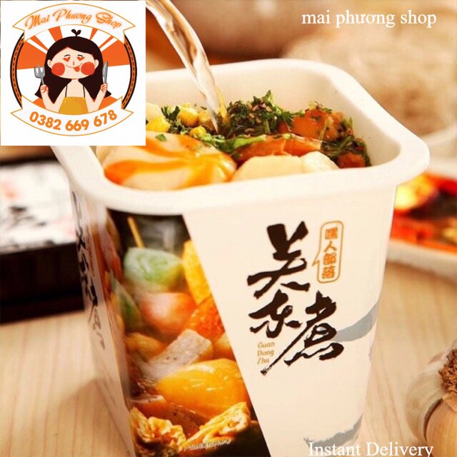 Lẩu Miến Cốc Viên Hải Sản Hong Kong Kèm Viên Thả Lẩu Chả Cá, Trứng Cua Siêu Ngon Hộp 154g