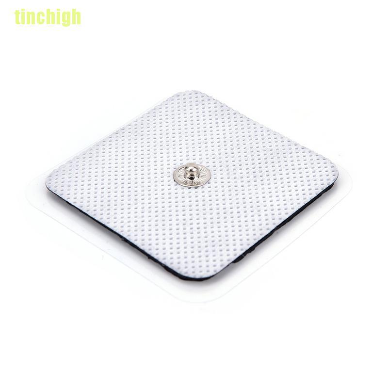 (Hàng Mới Về) Set 10 Miếng Đệm Điện Hình Vuông Thay Thế Cho Máy Mát Xa