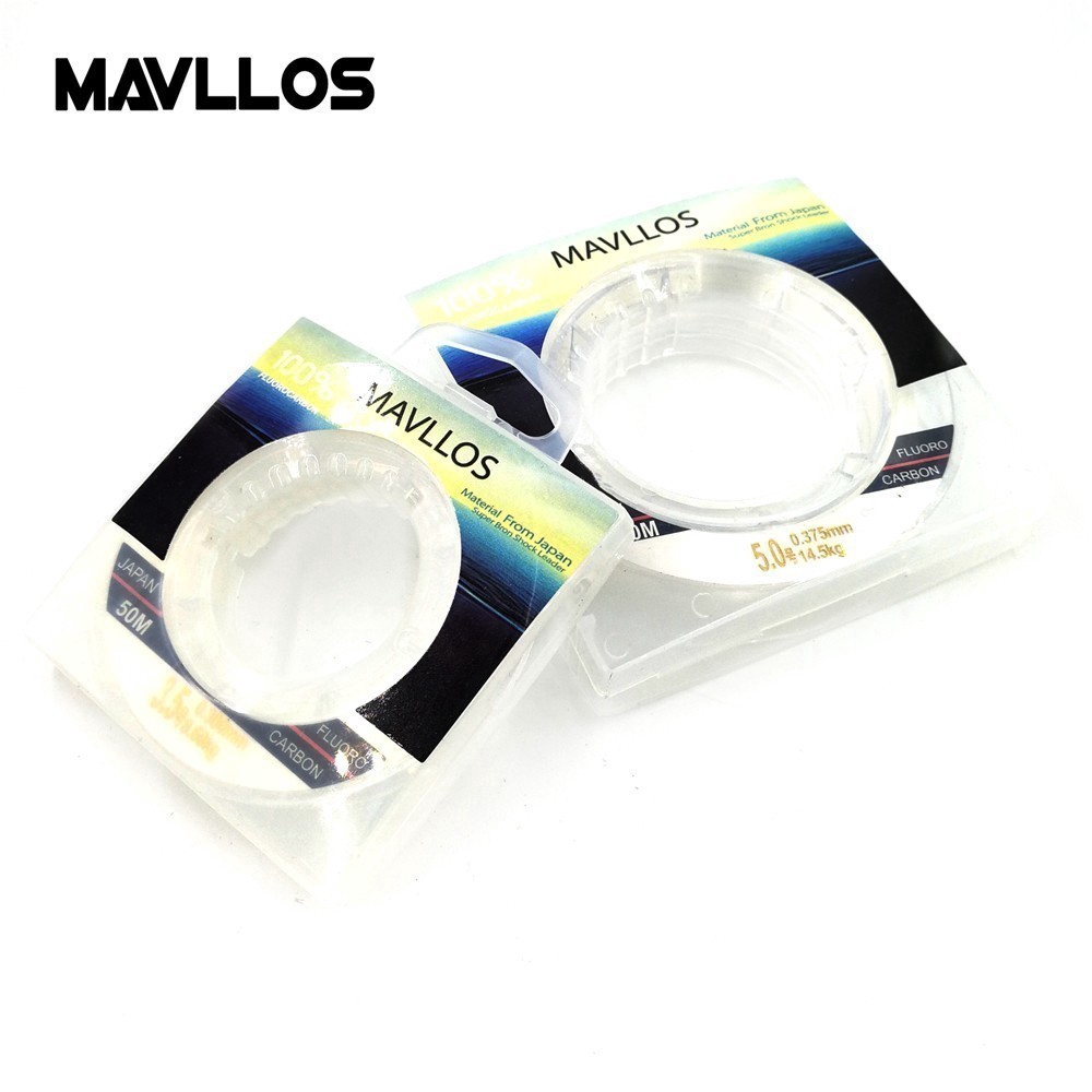 Mavllos Cuộn dây câu cá chuyên nghiệp Mavllos dài 50m cỡ 0.1-0.5mm tùy chọn tiện dụng