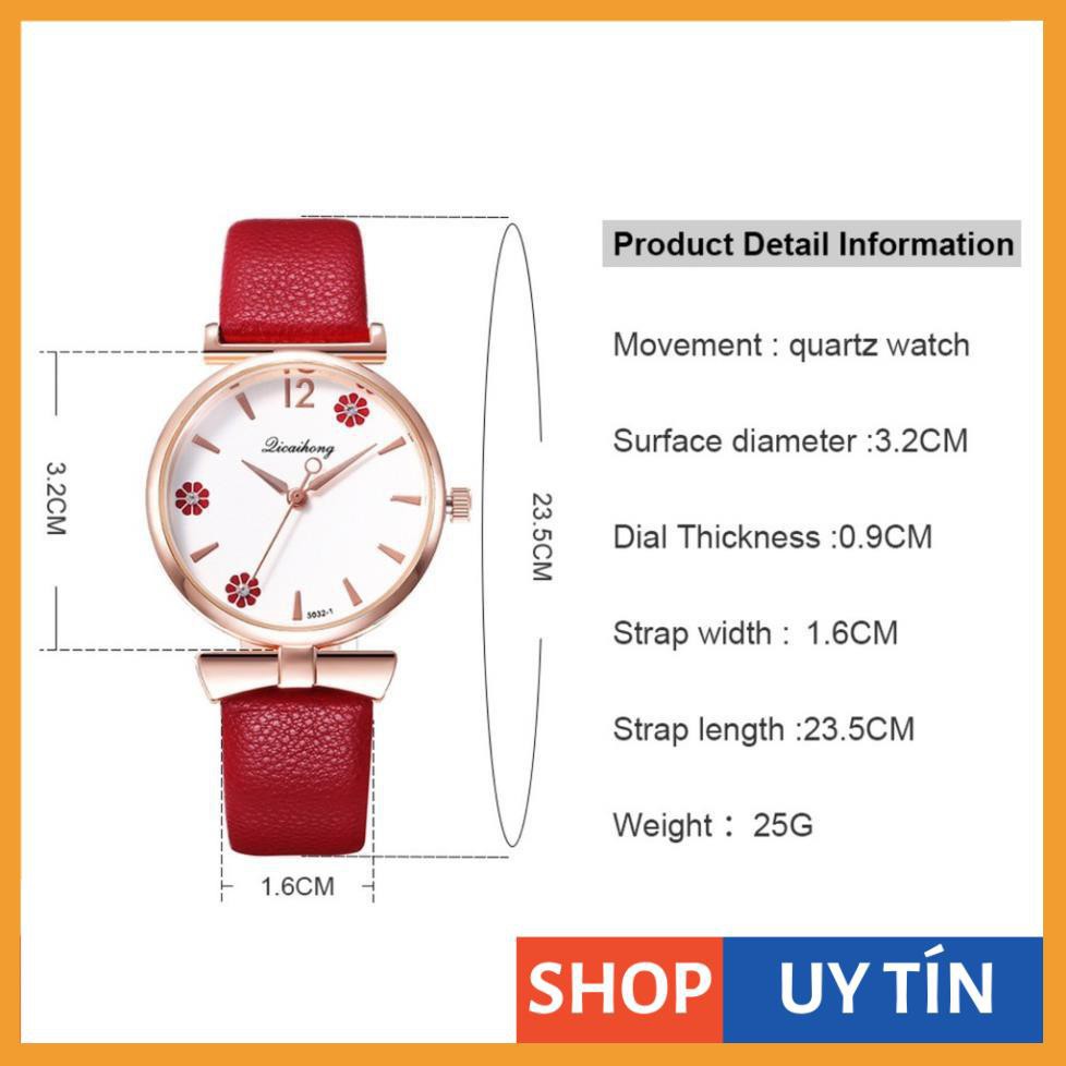 [Hàng Cao Cấp] - Đồng hồ nữ Qicaihong mặt hoa độc đáo nổi bật | BigBuy360 - bigbuy360.vn