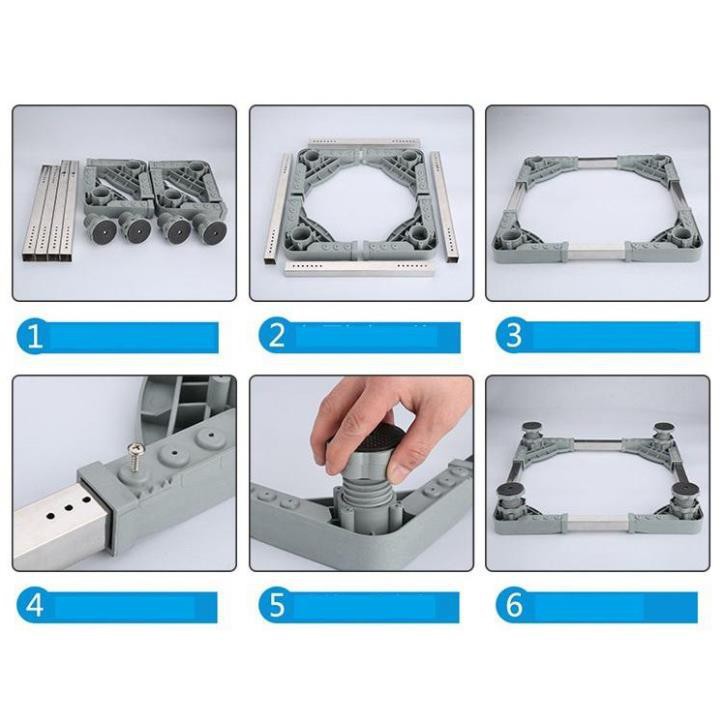 Kê chân tủ lạnh Kệ chân tủ lạnh loại xịn sử dụng cho nhiều loại máy móc khác nhau, không gỉ, chống ẩm 5045