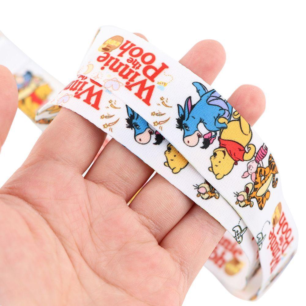 Dây đeo thẻ điện thoại chìa khóa Winnie the Pooh Tiger Piglet dễ thương