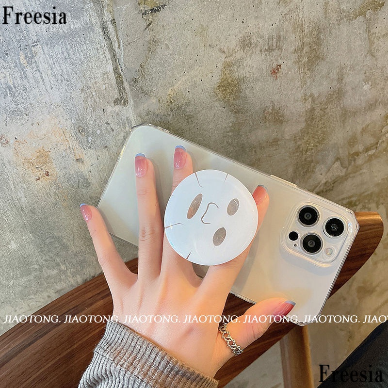 Ốp Điện Thoại In Họa Tiết Đơn Giản Kèm Giá Đỡ Cho iPhone 13 11 / 12promax x xr / xs 7P / 8 / 6I