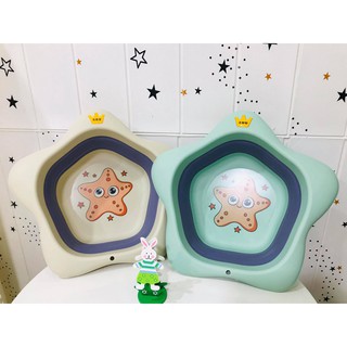 chậu rửa mặt gấp gọn hình sao