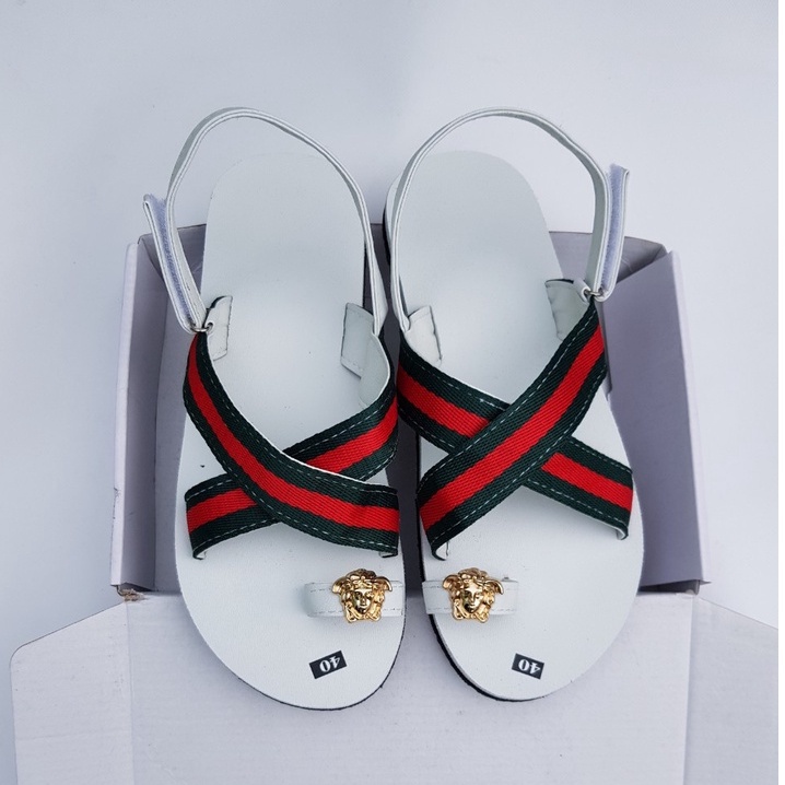 Sandal chíp chíp dép xăng đan nam nữ đế trắng quai dù