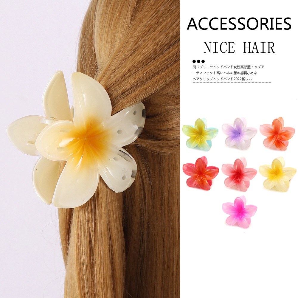 Kẹp Tóc Hình Hoa Đính Đá Màu Sắc Ngọt Ngào Thời Trang Hàn Quốc Cho Nữ