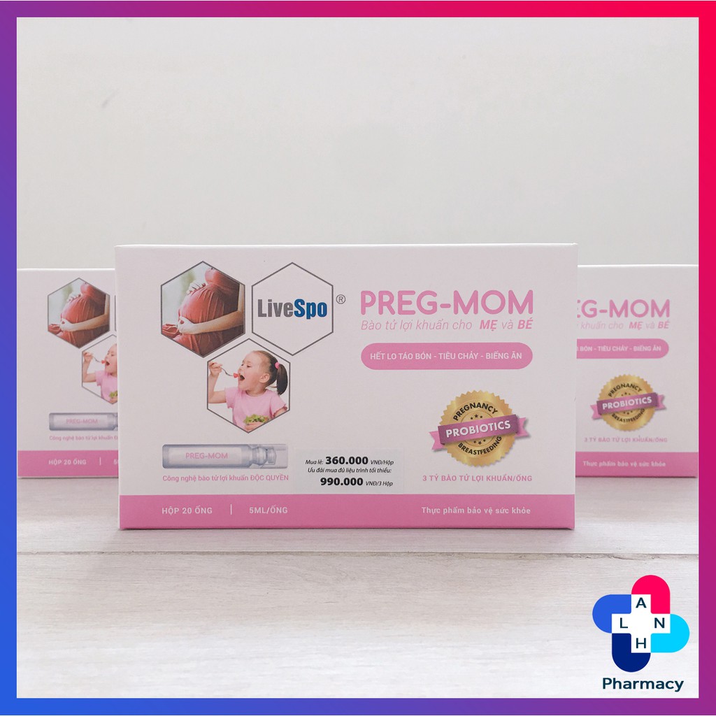 PREGMOM - Bào tử lợi khuẩn cho MẸ và BÉ.