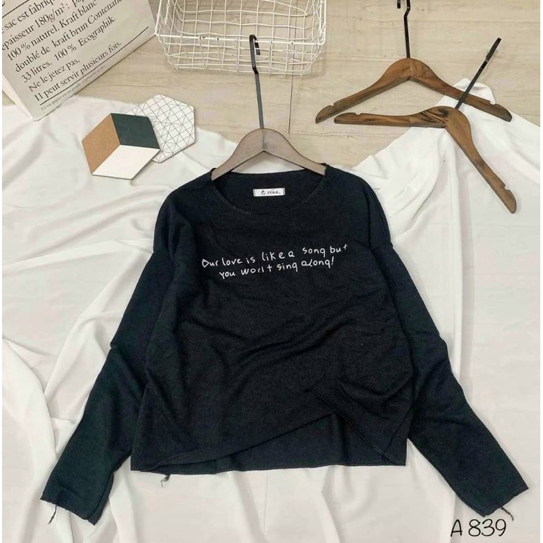 ÁO LEN GIẤY TAY DÀI Qc