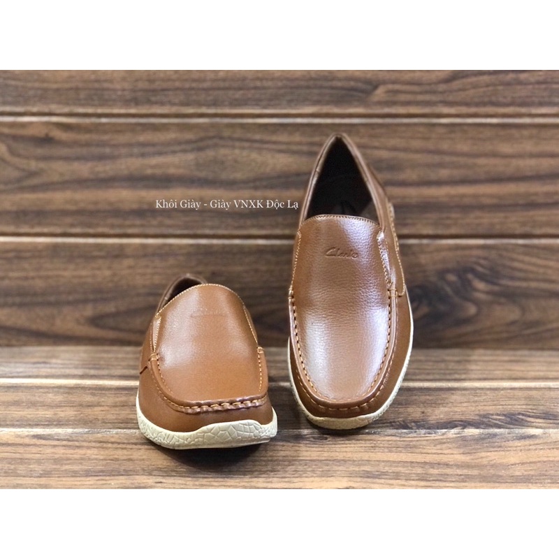 [NHẬP SB0505 HOÀN 20K ĐƠN 0Đ] Giày lười da bò nam Clarks - Bigsize