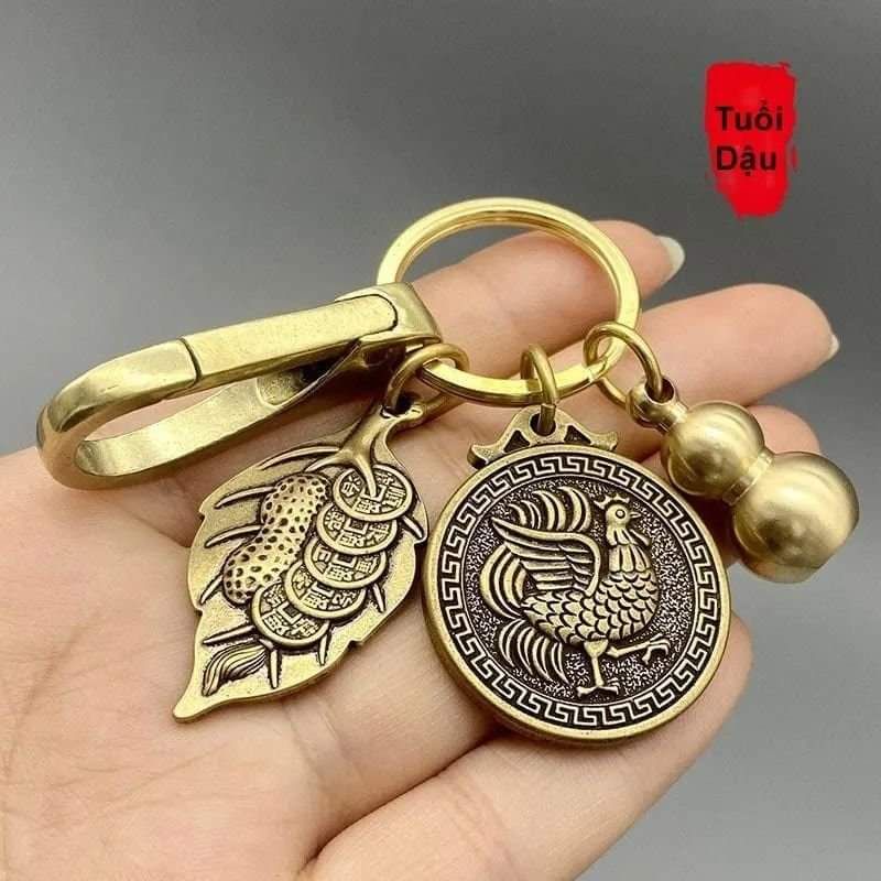 - MÓC KHÓA TÀI LỘC BẢN MỆNH 12 CON GIÁP BẰNG ĐỒNG