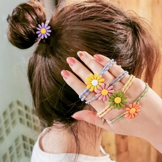 Dây buộc tóc trang trí hình hoa cúc xinh xắn đáng yêu dành cho nữ
