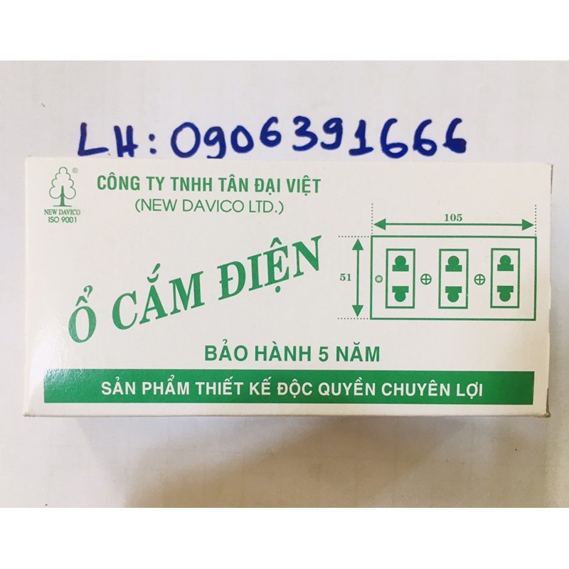 ổ cắm điện 3 lỗ | ổ cắm không dây | hiệu cây thông