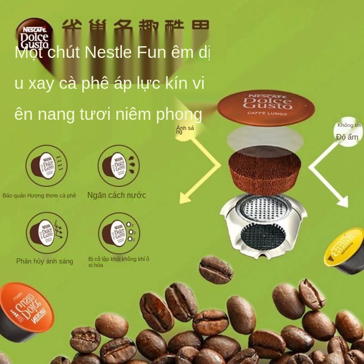 ◄Nestlé dolce gusto cà phê viên nén tách sáng đậm đặc của Mỹ 16