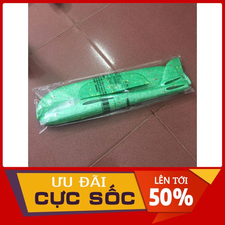 Máy bay xốp loại lớn 48cm x có đèn LED nhấp nháy 3 chế độ