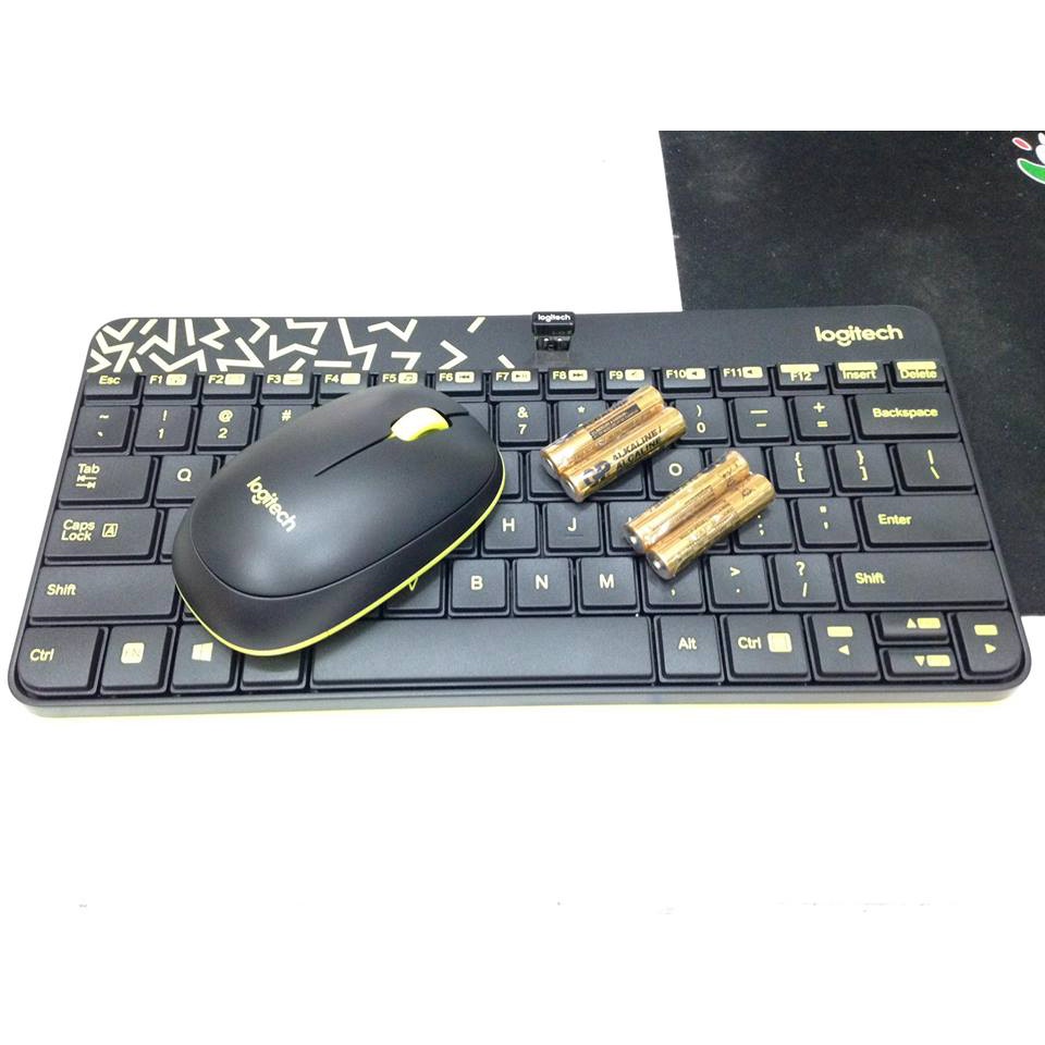 Bộ bàn phím chuột không dây Logitech MK240 Nano-Không dây 2.4Ghz