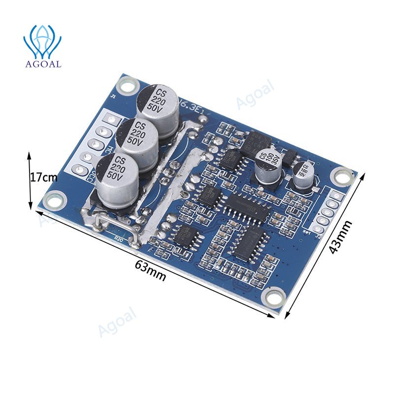 Bảng Mạch Điều Khiển Động Cơ Không Chổi Than 36v DC12v-36v 500w Chuyên Dụng Cho Xe Hơi