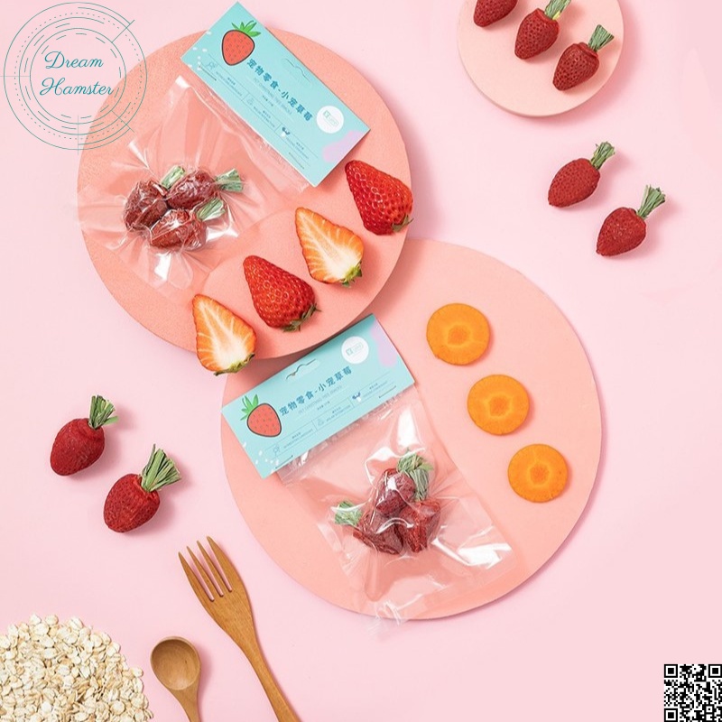 Dâu tây mài răng Yee cho hamster, sóc, thỏ và động vật nhỏ khác