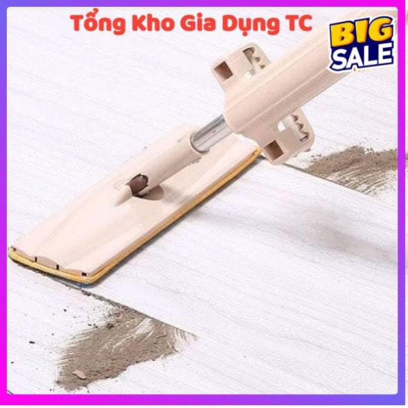 Chổi lau nhà tự vắt thông minh, cây lau nhà tự vắt thông minh tặng kèm 1 thảm lau siêu hot