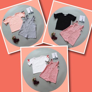 Bộ quần áo yếm cho bé gái mặc tết từ 13kg - 26kg siêu cute