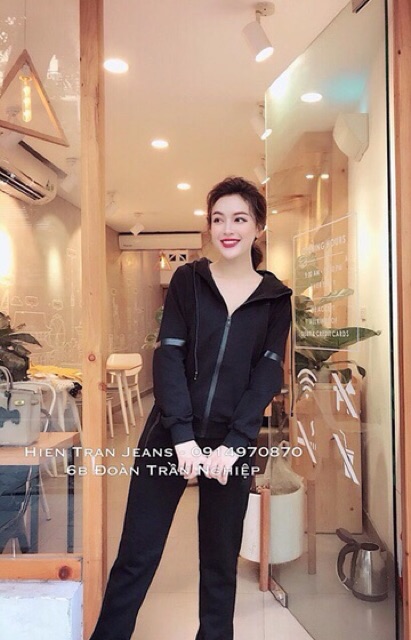 Bộ thể thao nữ kéo khoá hot trend mùa thu đông | BigBuy360 - bigbuy360.vn