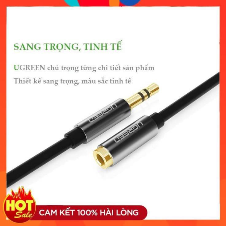 [Chính Hãng] Cáp Audio 3.5mm nối dài 2m Ugreen 10594- bảo hành chính hãng 12 tháng