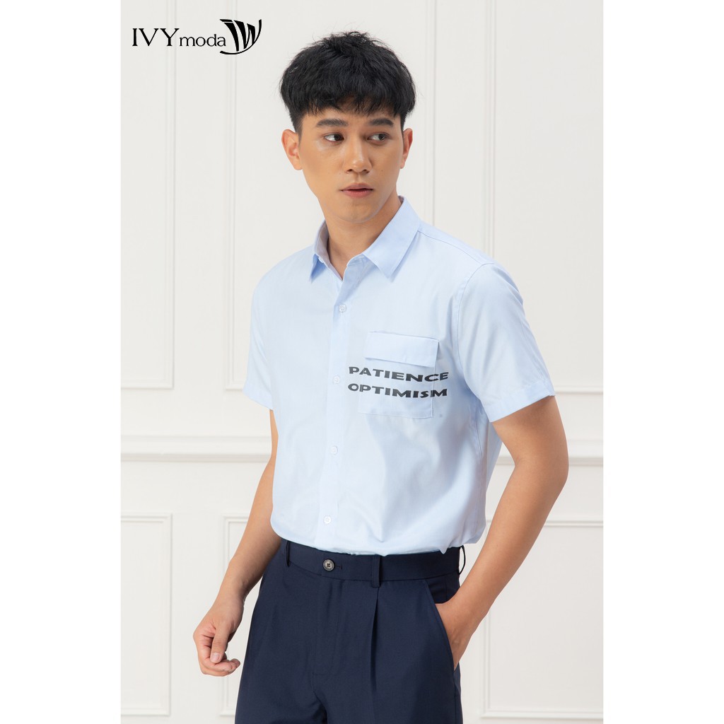 [NHẬP WABRTL5 GIẢM 10% TỐI ĐA 50K ĐH 250K ]Áo sơ mi nam Patience IVY moda MS 16E2438