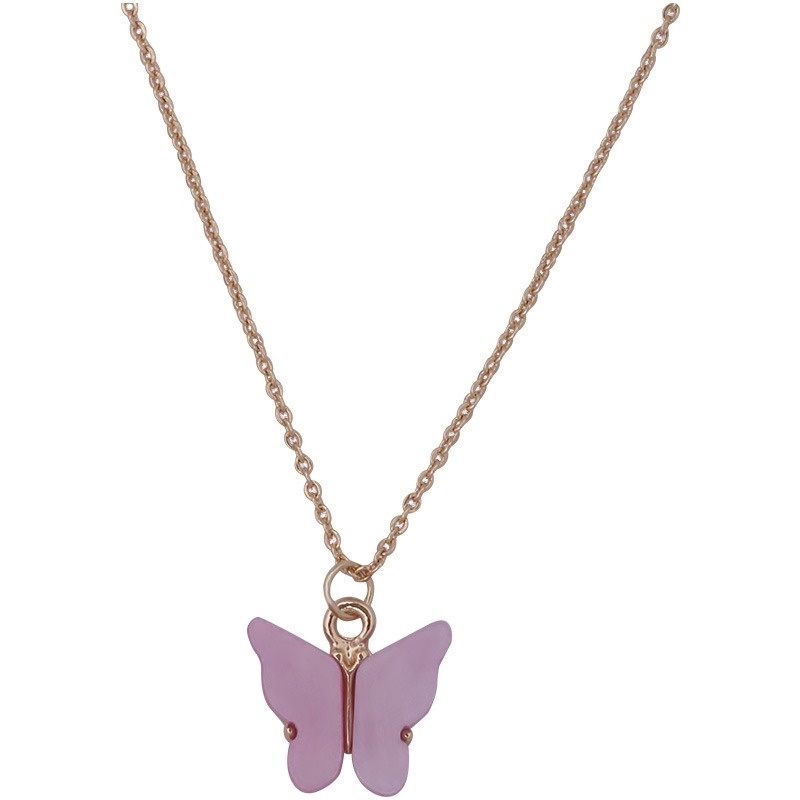 Vòng cổ Mặt Hình Bướm Nhiều Màu Phong Cách Hàn Quốc Cho Nữ