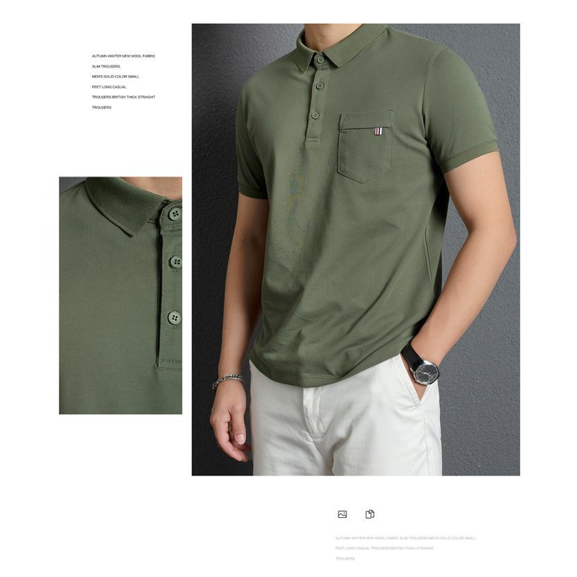 Áo thun nam , áo polo nam, áo trung niên vải cá sấu cao cấp chuẩn from 3 màu | BigBuy360 - bigbuy360.vn